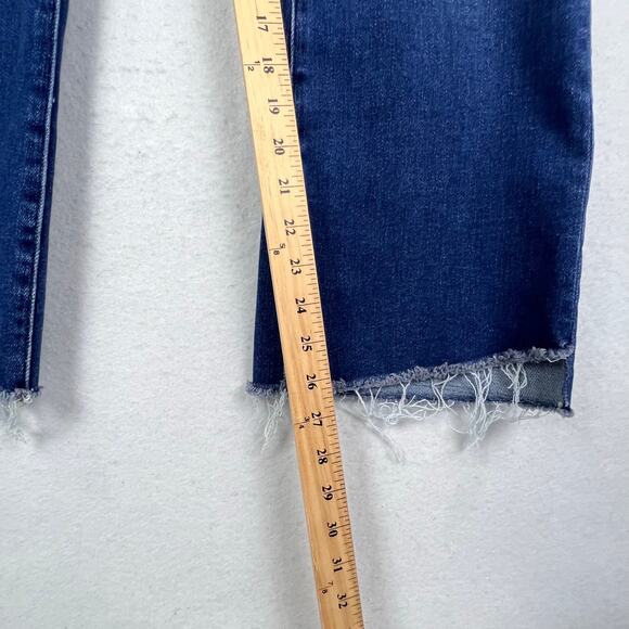 Lovervet By Vervet MID RISE RAW STEP HEM CROP FLARE Women's Jeans LV1147-P 18W - Picture 13 of 14